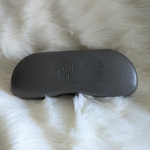 Ray-Ban Titanium Eye Glasses Case Gray